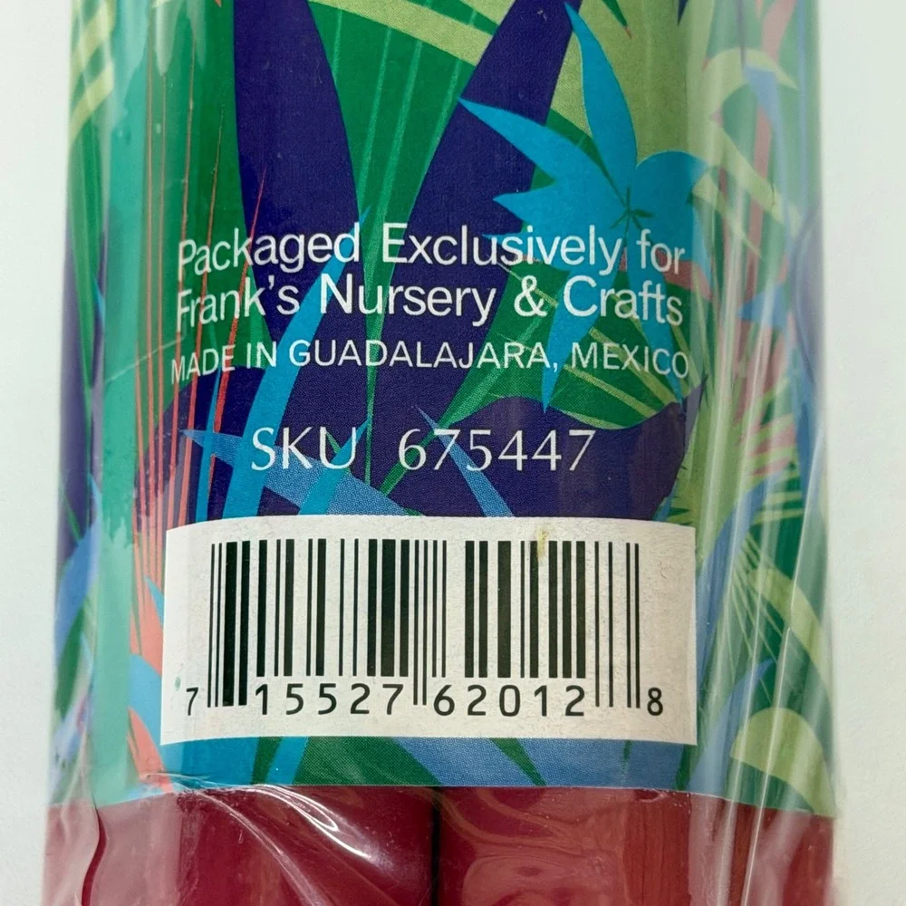 Vintage Home Decor Taper Candles 7‎ Inch Pink and Teal 7 Packs Frank's Nursery